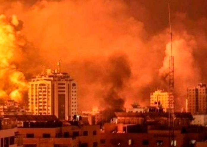 Foto: Aterrador bombardeo en Gaza /cortesía