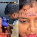 ¿Acto de amor o de estupidez?: Mujer se tatúa el nombre de su pareja en la frente
