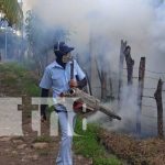 Foto: Brigadistas de fumigación llegan a los barrios de Muy Muy, Matagalpa / TN8