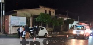 Conductor en estado de ebriedad impacta vehículo de un pastor en Jinotepe
