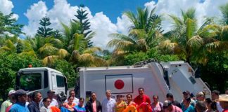 Foto: Santa María de Pantasma recibe nuevo camión recolector de basura donado por Japón/Cortesía