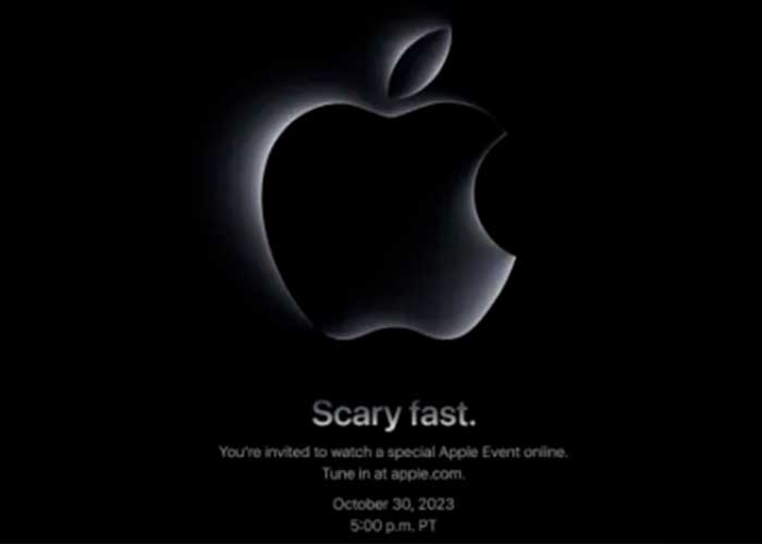 Foto: Apple anuncia su evento ¡Scary Fast! para el 30 de octubre/Cortesía