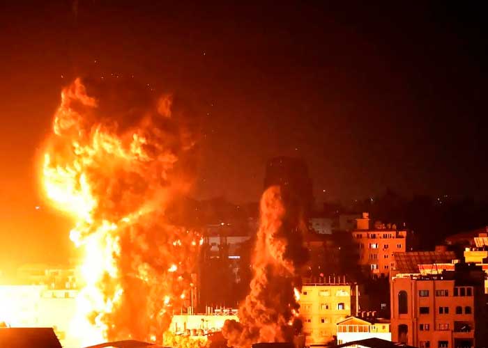Foto: Fuertes ataques Israelíes contra Gaza /cortesía  