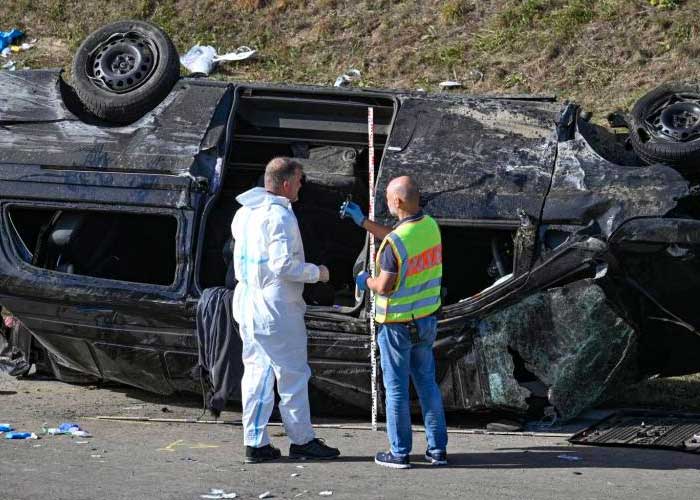 Siete muertos en accidente de minibús en Alemania 