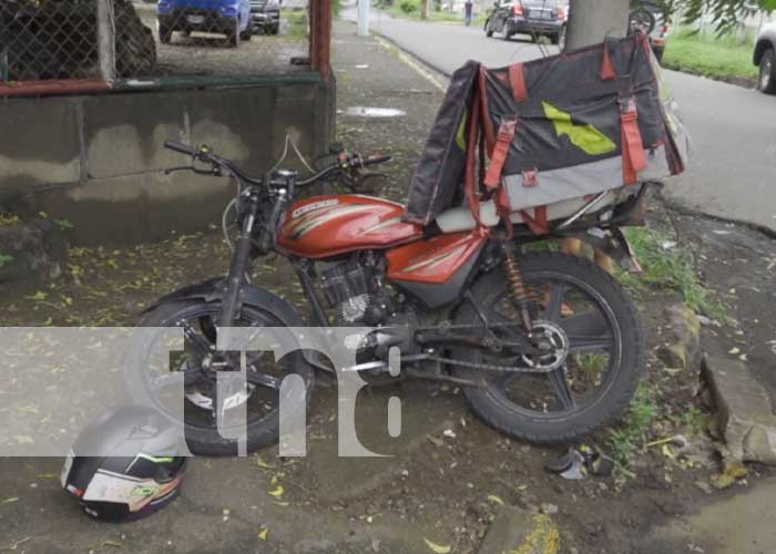 Foto: Accidente cerca de La Cachorra, Managua / TN8