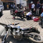 Foto: Colisión de dos motos en Managua / TN8