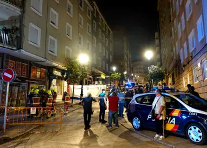 Menores mueren en el incendio de un edificio en España