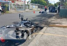 Foto: Accidente de tránsito por aventajar a alta velocidad en Managua / TN8
