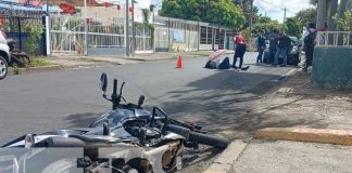 Foto: Accidente de tránsito por aventajar a alta velocidad en Managua / TN8