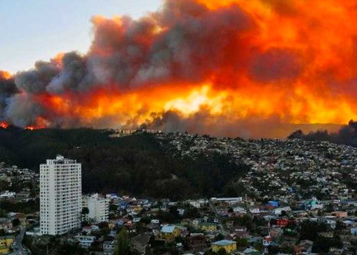 Decenas de evacuados por incendios en Argentina