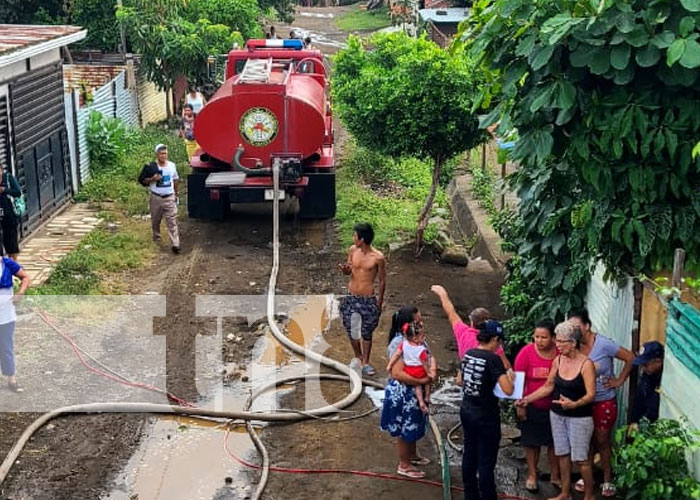 Foto: Incendio en una vivienda del barrio Nueva Nicaragua, Managua / TN8