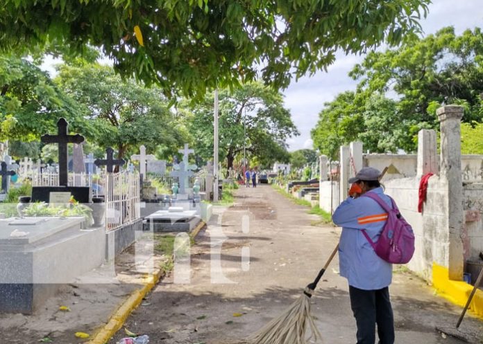 Foto: Limpieza de cementerios en Managua / TN8