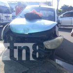 Foto: Accidente de tránsito en Monseñor Lezcano, Managua / TN8