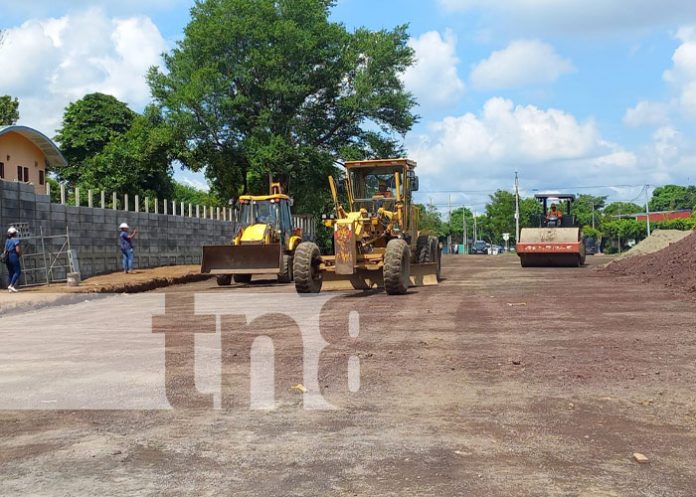 Foto: Construcción de vía alterna para evitar pegones en Managua / TN8