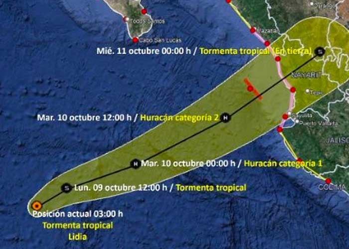 Alerta en México por llegada de dos ciclones