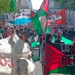 Realizan manifestaciones de apoyo a Palestina 