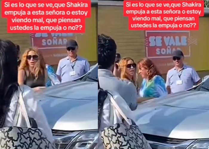 Shakira es acusada de empujar a una fanática en público