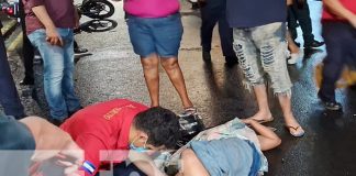 Foto: Motociclista y acompañante en estado crítico tras impactar contra una camioneta en Managua/TN8