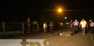 Motociclista supuestamente ebrio y sin casco sufre accidente en Ometepe