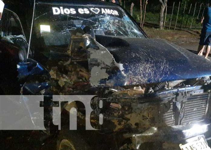Foto: Un lesionado tras accidente en carretera Las Flores en Masaya / TN8