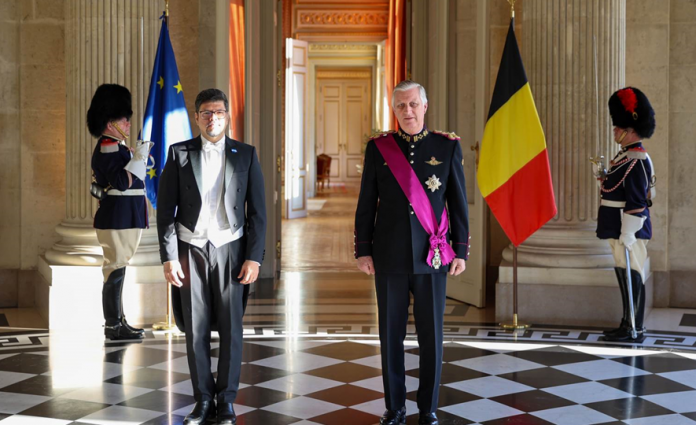 Foto: Embajador de Bélgica presenta cartas credenciales al Rey /Cortesía
