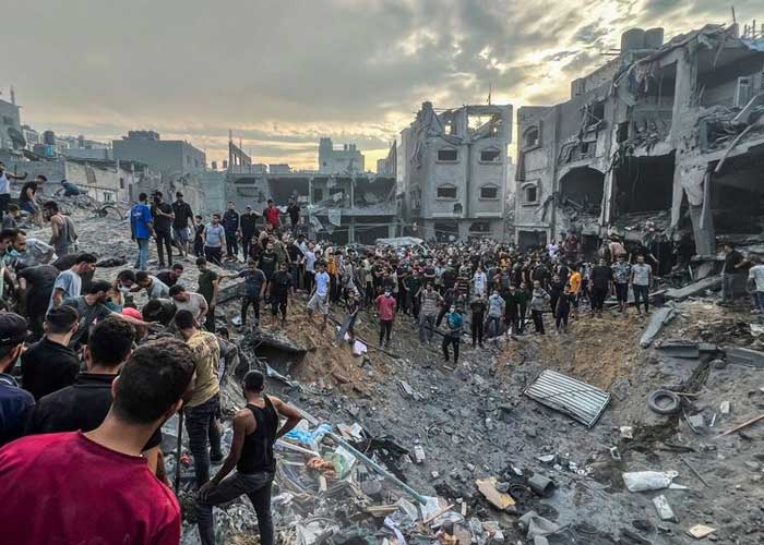 80 muertos en bombardeos en un campo de refugiados de Gaza