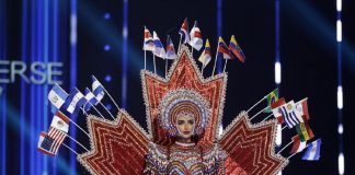 Carlos Nicaragua, diseñador Chontaleño confeccionó traje de Miss Canadá en Miss Universo