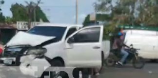 Fuerte accidente en Villa Reconciliación en Managua deja varios heridos