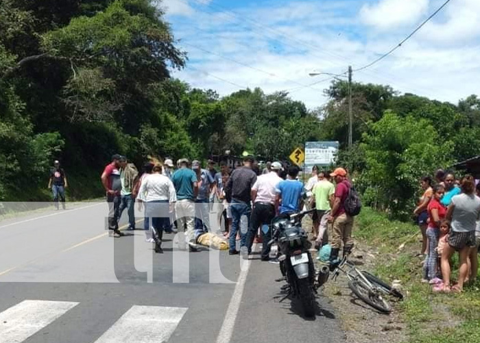 Vivos para contarlo tras sufrir accidente de tránsito en El Cuá, Jinotega