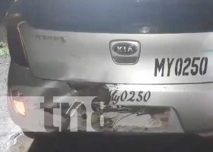 Foto: Un lesionado tras accidente en carretera Las Flores en Masaya / TN8