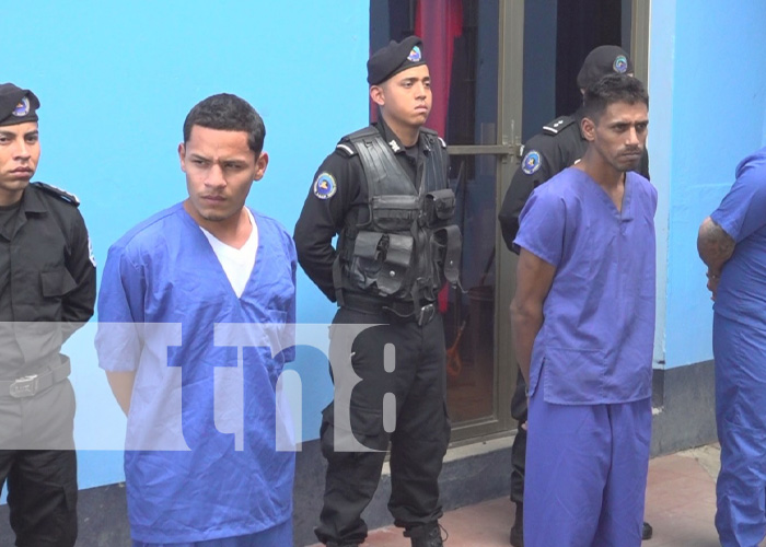 Policía Nacional pone tras las rejas a presuntos delincuentes en Nicaragua