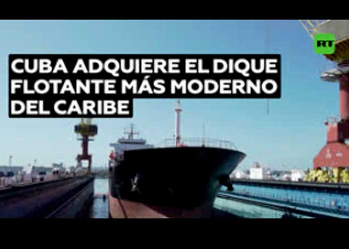 Foto: Cuba avanza en el comercio marítimo con el dique flotante más grande del Caribe/Cortesía
