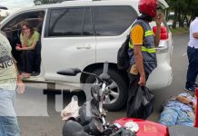 Foto: "Se tiró como Pedro por su casa" conductora provoca un encontronazo en carretera a Masaya/Tn8