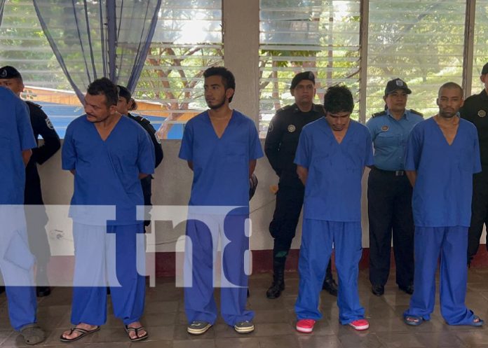 Policía Nacional pone tras las rejas a presuntos delincuentes en Nicaragua