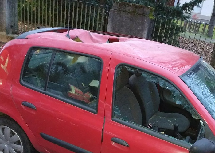 ¡De no creer! Supuesto meteorito cae sobre un carro en Francia 
