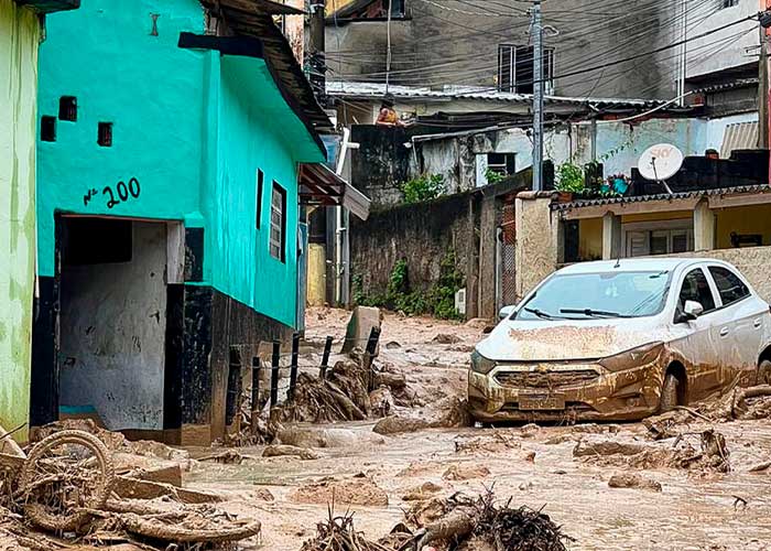 Foto: intensas lluvias en Sao Paulo Brasil /cortesía