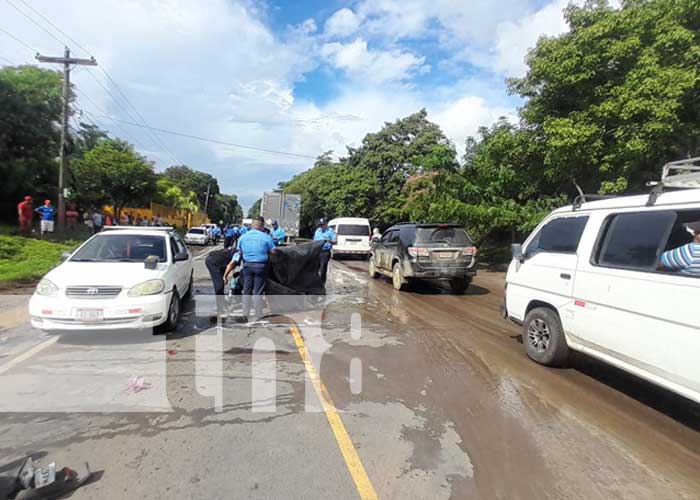 Foto: Mortal accidente de tránsito en Nandaime / TN8