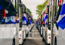 Foto: Entrega de 250 buses de parte de China para Nicaragua / TN8