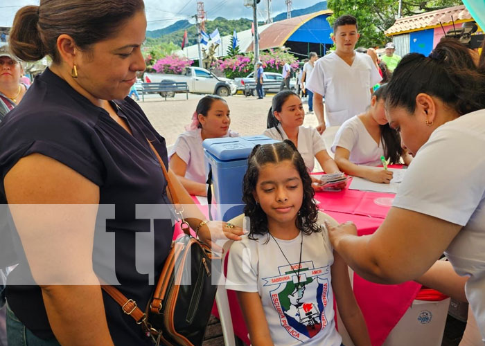 Foto: Vacunación contra el VPH en Matagalpa / TN8