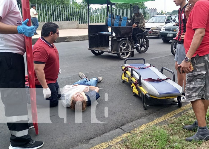 Foto: Fuerte accidente de tránsito en el sector de Tiscapa, Managua / TN8
