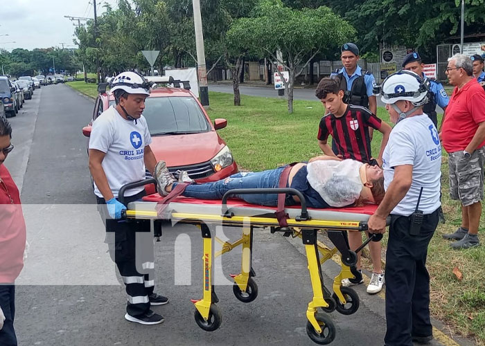 Foto: Fuerte accidente de tránsito en el sector de Tiscapa, Managua / TN8