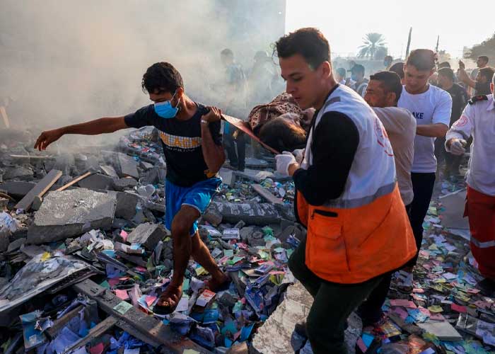 Foto: Fuertes ataques contra Gaza /cortesía 