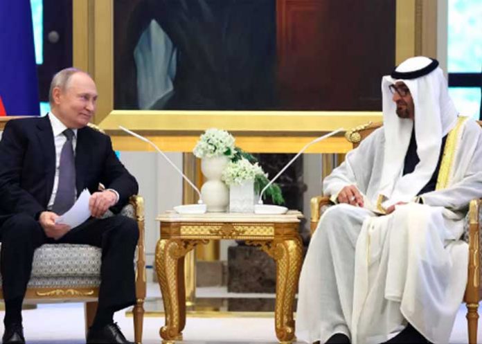 Foto: ¡La llegada de Putin a Emiratos Árabes! Inicia diplomacia para la paz en Gaza/Cortesía