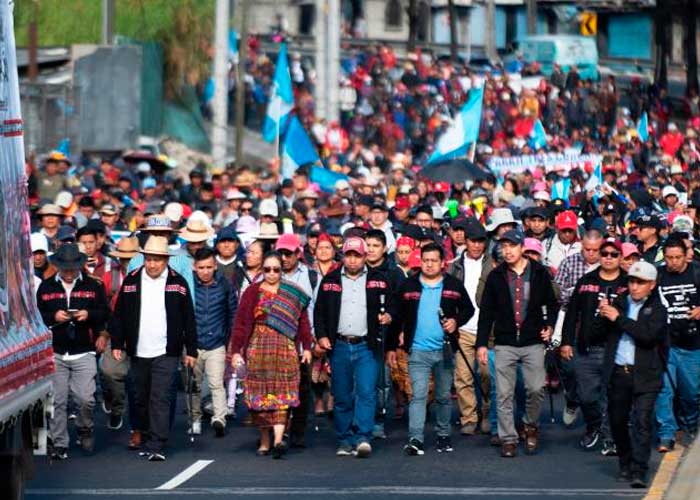 Foto: Multitudinaria marcha en Guatemala /cortesía 
