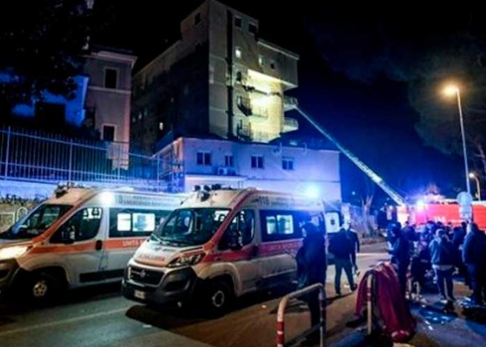 Foto: Cuatro muertos y 200 evacuados deja incendio de hospital en Italia/Cortesía