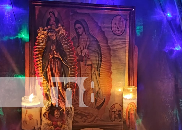 Foto: Una tradición familiar en honor a la Virgen de Guadalupe en Ometepe/TN8