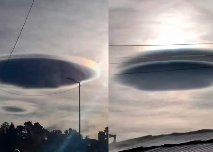 Foto: Misterioso Cielo de Chile: ¿OVNI o Nube ? / Cortesía