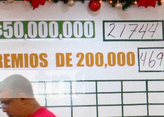 Foto: ¡Billete ganador 21744! Premio mayor de 50 millones de córdobas fue vendido en Chinandega / TN8