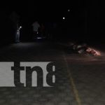 Foto: Motociclista fallece tras impactar contra un semoviente en La Pimienta, El Jícaro / TN8