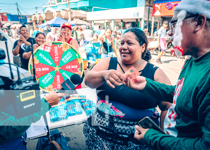 Llegó la "ruleta navideña" al Oriental, el gigante de los mercados